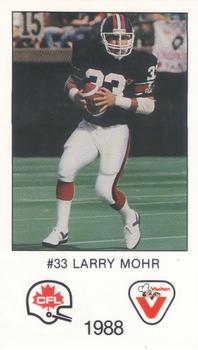 1988 Vachon CFL #NNO Larry Mohr Front