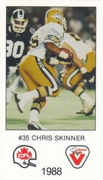 1988 Vachon CFL #NNO Chris Skinner Front