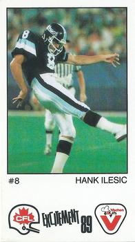 1989 Vachon CFL #24 Hank Ilesic Front