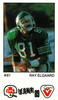1989 Vachon CFL #94 Ray Elgaard Front