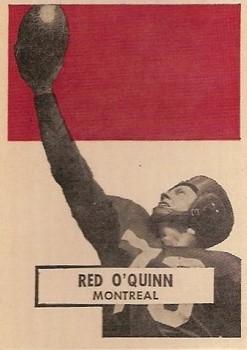 1959 Wheaties CFL #NNO Red O'Quinn Front