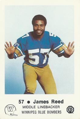 1982 Winnipeg Blue Bombers Police #NNO James Reed Front