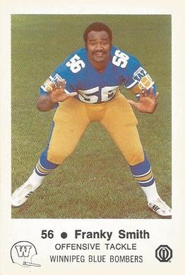 1982 Winnipeg Blue Bombers Police #NNO Franky Smith Front