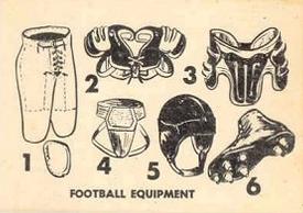 1952 Parkhurst CFL #3 Football Equipment Front