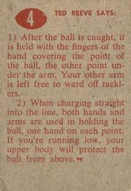 1952 Parkhurst CFL #4 Hang Onto The Ball Back