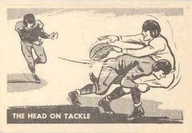 1952 Parkhurst CFL #5 The Head On Tackle Front