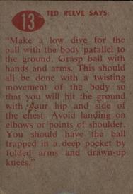 1952 Parkhurst CFL #13 Falling On The Ball Back