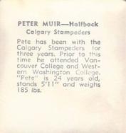 1956 Parkhurst CFL #26 Peter Maxwell-Muir Back