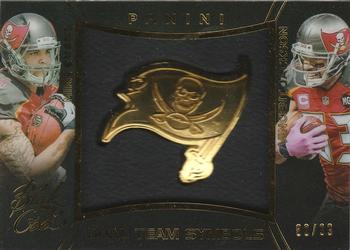 2014 Panini Black Gold - Dual Team Symbols #GD-4 Mike Evans / Vincent Jackson Front