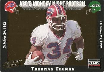 1993 Action Packed Monday Night Football - Prototypes #MN4 Thurman Thomas Front