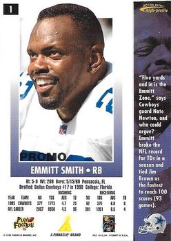 1996 Action Packed - Promos #1 Emmitt Smith Back