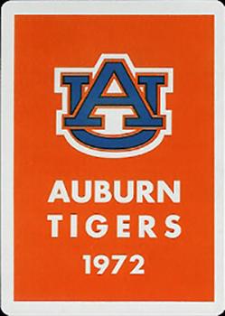 1972 Auburn Tigers Playing Cards (Orange Backs) #5♣ David Beverly Back