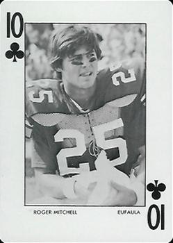 1972 Auburn Tigers Playing Cards (Orange Backs) #10♣ Roger Mitchell Front