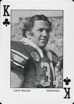 1972 Auburn Tigers Playing Cards (Orange Backs) #K♣ Steve Wilson Front