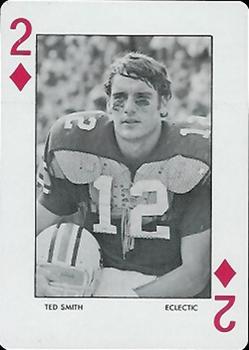 1972 Auburn Tigers Playing Cards (Orange Backs) #2♦ Ted Smith Front