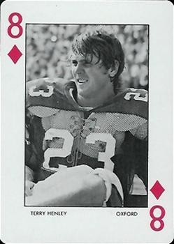 1972 Auburn Tigers Playing Cards (Orange Backs) #8♦ Terry Henley Front