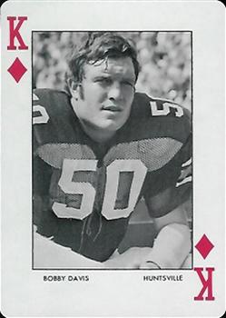 1972 Auburn Tigers Playing Cards (Orange Backs) #K♦ Bobby Davis Front