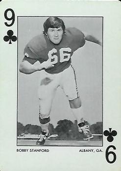 1972 Alabama Crimson Tide Playing Cards (Red Backs) #9♣ Bobby Stanford Front