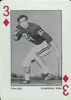 1972 Alabama Crimson Tide Playing Cards (Red Backs) #3♦ Tom Lusk Front