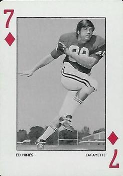 1972 Alabama Crimson Tide Playing Cards (Red Backs) #7♦ Ed Hines Front