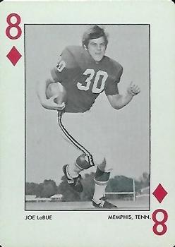 1972 Alabama Crimson Tide Playing Cards (Red Backs) #8♦ Joe LaBue Front