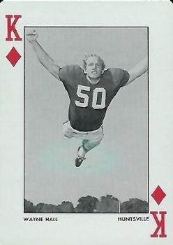 1972 Alabama Crimson Tide Playing Cards (Red Backs) #K♦ Wayne Hall Front