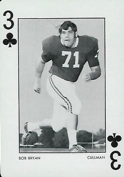 1973 Alabama Crimson Tide Playing Cards (White Backs) #3♣ Bob Bryan Front
