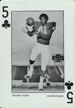 1973 Alabama Crimson Tide Playing Cards (White Backs) #5♣ George Pugh Front