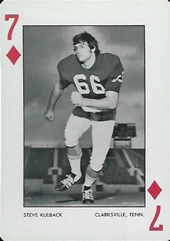 1973 Alabama Crimson Tide Playing Cards (White Backs) #7♦ Steve Kulback Front