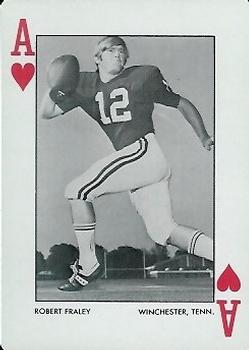 1973 Alabama Crimson Tide Playing Cards (White Backs) #A♥ Robert Fraley Front