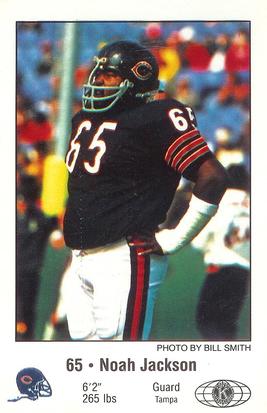 1981 Chicago Bears Police #NNO Noah Jackson Front