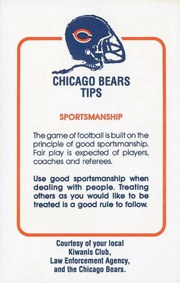 1981 Chicago Bears Police #NNO Ted Albrecht Back