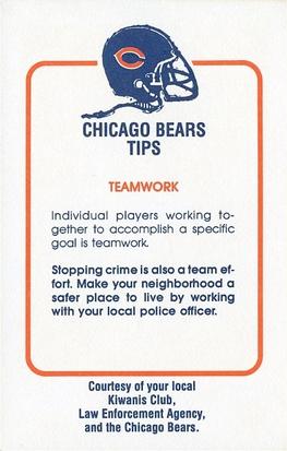 1981 Chicago Bears Police #NNO Gary Campbell Back
