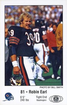 1981 Chicago Bears Police #NNO Robin Earl Front
