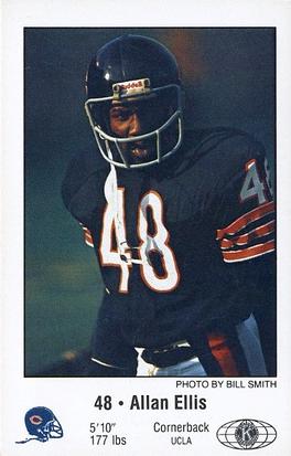 1981 Chicago Bears Police #NNO Allan Ellis Front