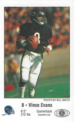1981 Chicago Bears Police #NNO Vince Evans Front