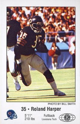 1981 Chicago Bears Police #NNO Roland Harper Front