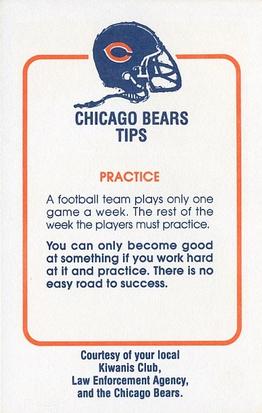 1981 Chicago Bears Police #NNO Mike Hartenstine Back