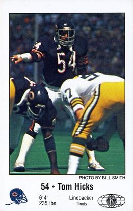 1981 Chicago Bears Police #NNO Tom Hicks Front