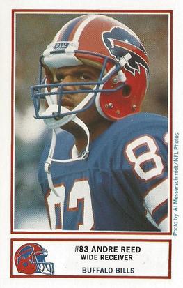 1987 Buffalo Bills Police #6 Andre Reed Front