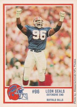 1989 Buffalo Bills Police #1 Leon Seals Front