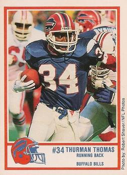 1989 Buffalo Bills Police #2 Thurman Thomas Front