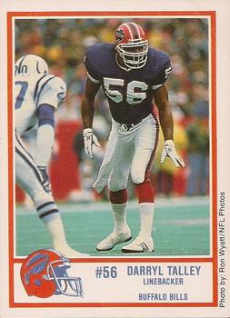 1989 Buffalo Bills Police #5 Darryl Talley Front