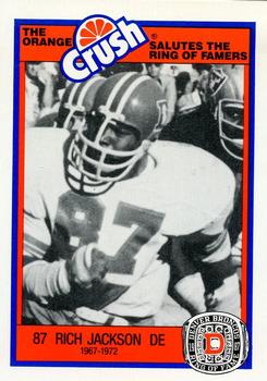 1987 Orange Crush Denver Broncos #5 Rich Jackson Front