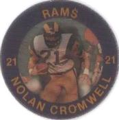 1983 7-Eleven Super Star Sports Coins #4 Nolan Cromwell Front