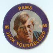 1983 7-Eleven Super Star Sports Coins #13 Jack Youngblood Front