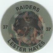 1983 7-Eleven Super Star Sports Coins #14 Lester Hayes Front