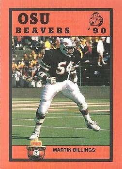1990 Oregon State Beavers Smokey #NNO Martin Billings Front