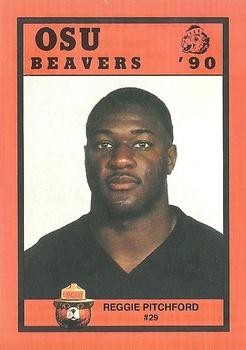 1990 Oregon State Beavers Smokey #NNO Reggie Pitchford Front