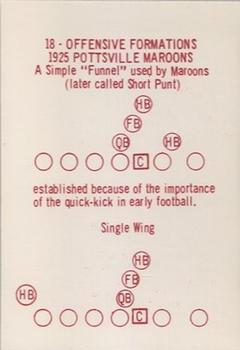 1977 Pottsville Maroons 1925 #18 Offensive Formations Front